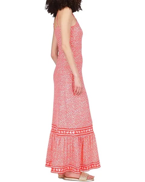 Платье Michael Kors Border Tank Ruffle Maxi Dress, цвет Sangria