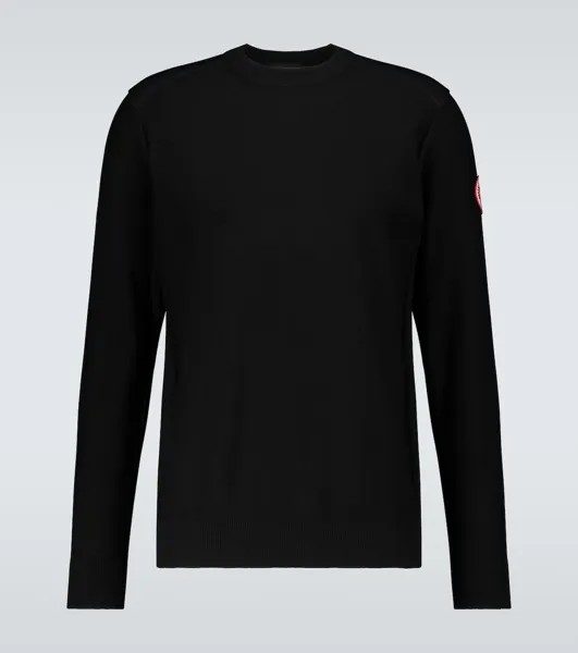 Шерстяной свитер с круглым вырезом Canada Goose, черный