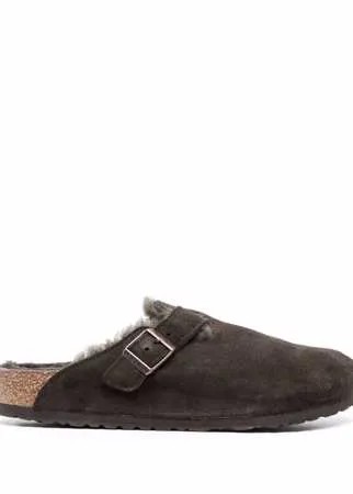 Birkenstock слиперы Boston с отделкой из овчины