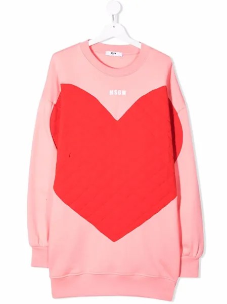 MSGM Kids платье-джемпер с логотипом