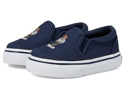 Обувь для мальчиков Polo Ralph Lauren Kids Keaton Slip-On Bear (Toddler)