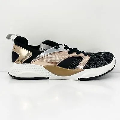 Skechers Girls Shine Status 84853L Черная повседневная обувь Кроссовки Размер 3