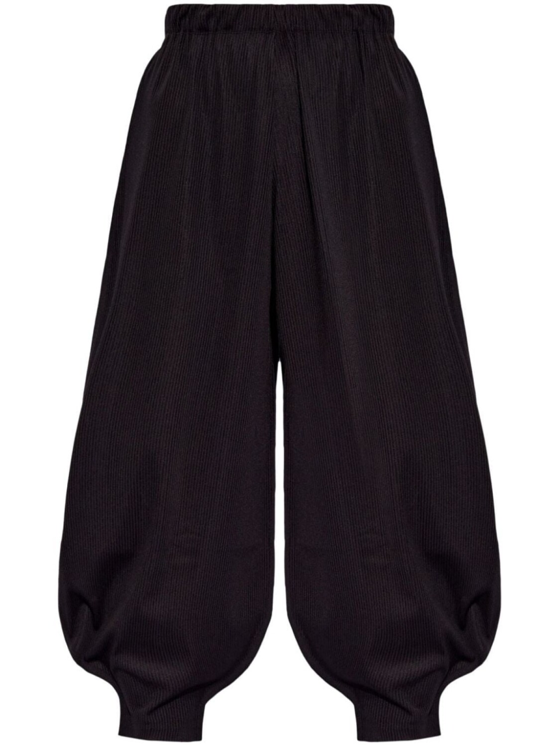 Pleats Please Issey Miyake плиссированные брюки свободного кроя, черный