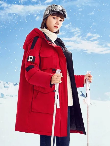 Женская одежда, 2020, пуховик, женский, с капюшоном, длинное зимнее пальто, для женщин, Канада, Корейская парка, chaqueta