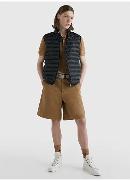 Черное мужское пальто Tommy Hilfiger