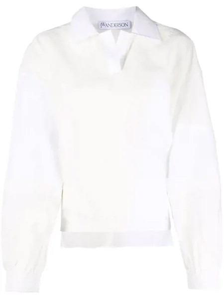 JW Anderson patchwork polo collar blouse