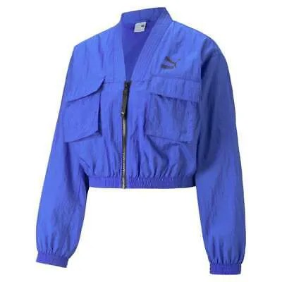 Puma Dare To Тканая куртка на молнии, женская повседневная спортивная верхняя одежда размера XL 538