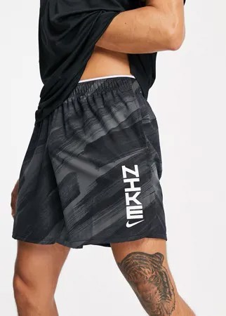 Черные шорты с принтом Nike Training Sport Clash-Черный цвет