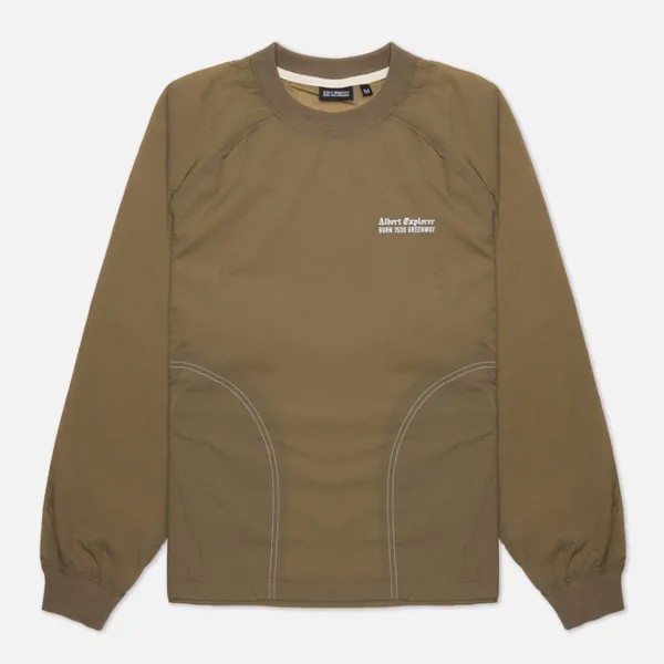 Мужской лонгслив Uniform Bridge 23SS AE Uniform Crew Neck оливковый, Размер L