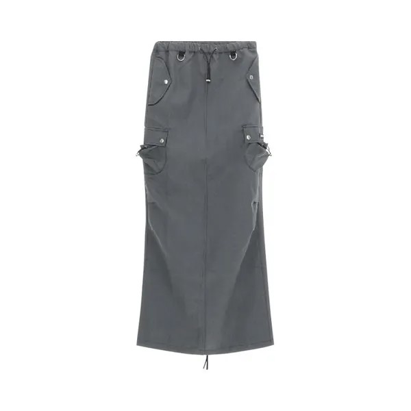 Юбка Coperni Tailored Cargo Maxi 'Grey/Black', черный