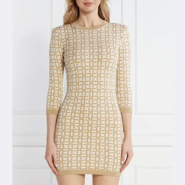 Платье Elisabetta Franchi, коричневый