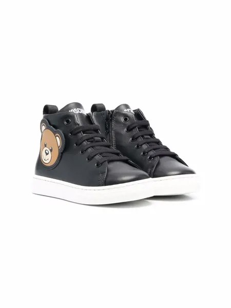 Moschino Kids высокие кеды Toy Bear