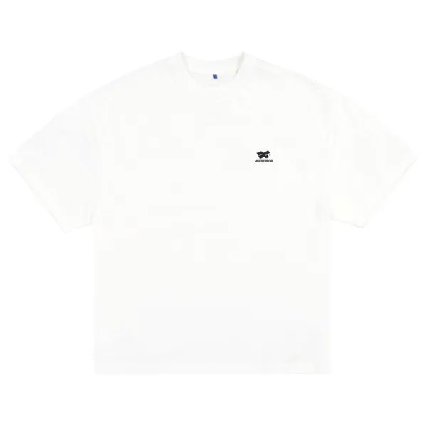 Футболка Ader Error Logo Print 'Off White', кремовый