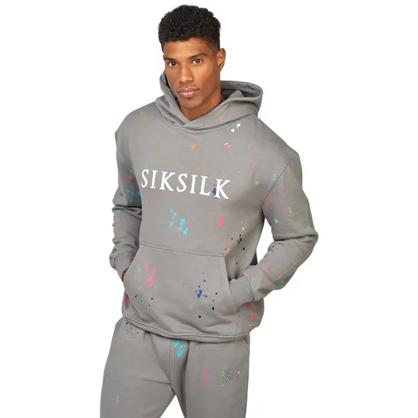 Куртка Siksilk Print Bomber, серый