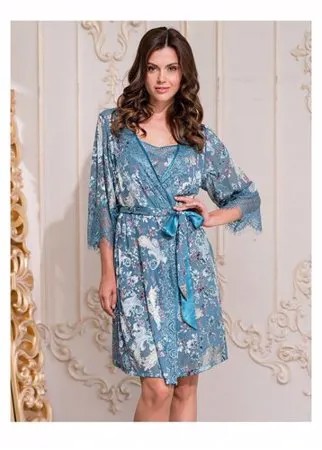 Халат MIA-AMORE, размер L/XL, голубой