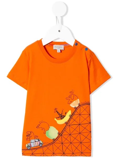 Paul Smith Junior футболка с принтом