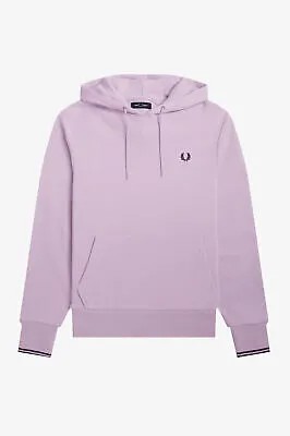 Fred Perry Tipped Hoodie Men сиреневый соул