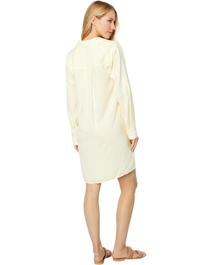 Платье bella dahl Long Sleeve A-Line Shirtdress, цвет Soft Daisy