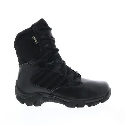 Bates GX 8 Gore Tex Side Zip E02268 Мужские Черные Кожаные Тактические Ботинки