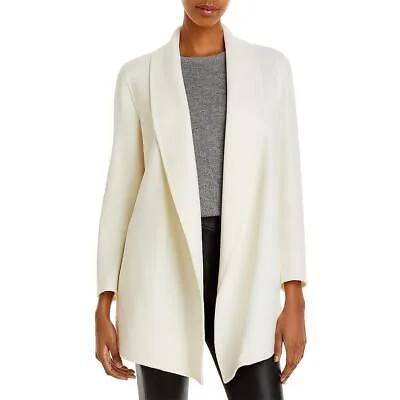 Женское легкое шерстяное пальто миди цвета слоновой кости Theory, верхняя одежда XXL BHFO 3061