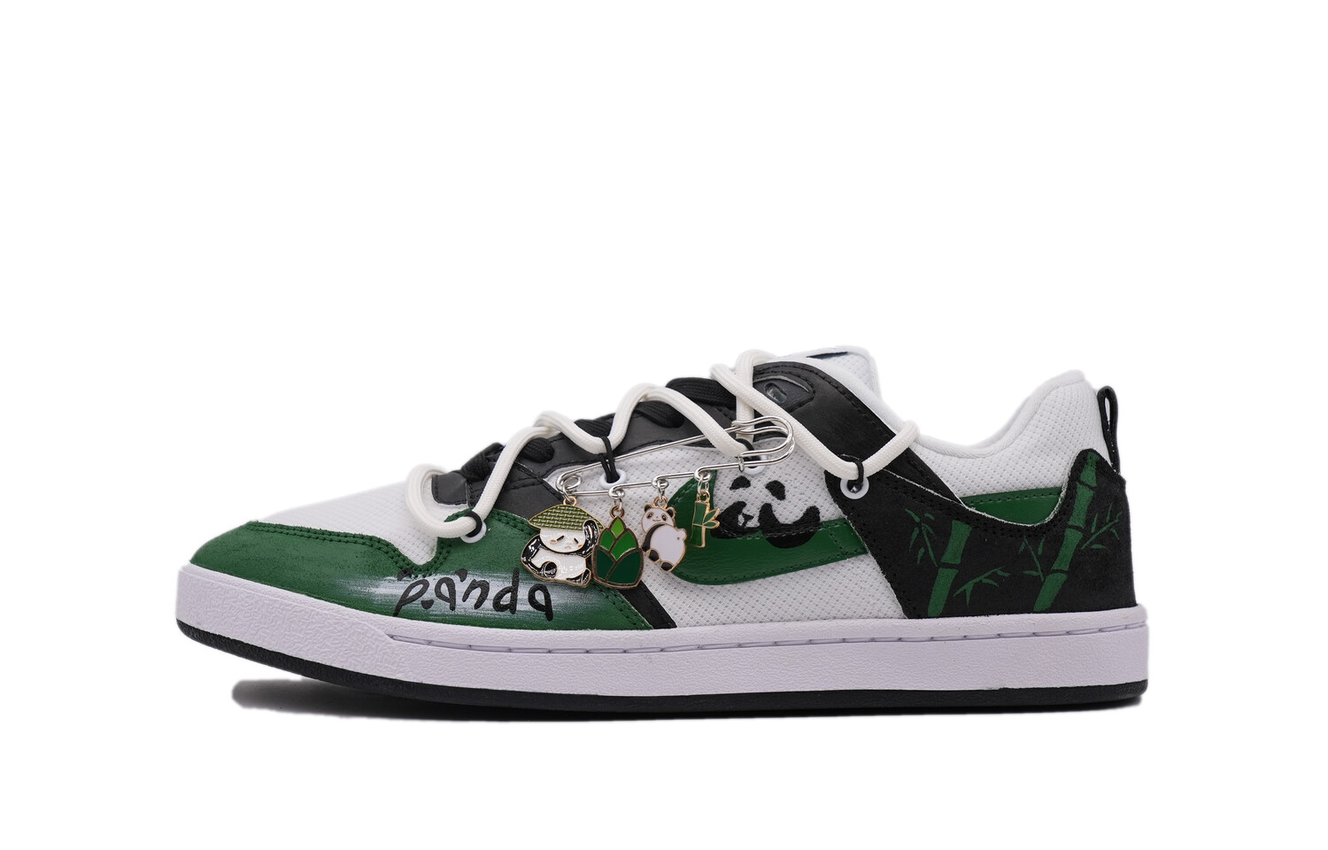 Кроссовки Nike SB Alleyoop Skateboarding Shoes Women's Low-top White/green, зеленый