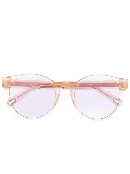 Chloé Eyewear солнцезащитные очки в круглой оправе