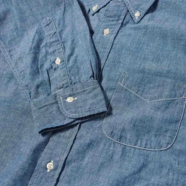 Рубашка orSlow Button Down Chambray Shirt
