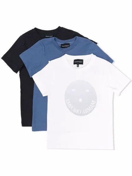 Emporio Armani Kids комплект из трех футболок с логотипом