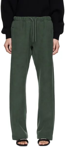 Зеленые брюки Puff Lounge с блестками Alexander Wang
