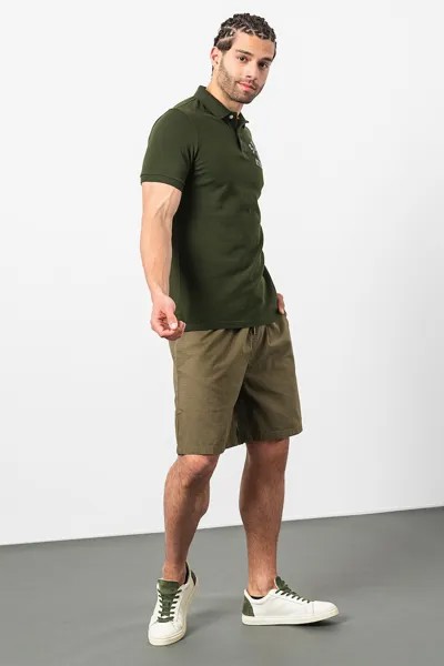 Футболка с воротником и логотипом Vintage Superstate Superdry, зеленый