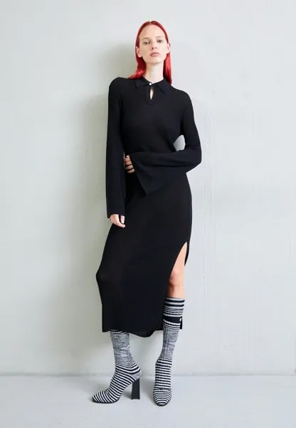 Трикотажное платье Nora Dress Soulland, черный