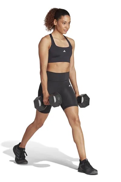 Короткие спортивные леггинсы с высокой талией Adidas Performance, черный