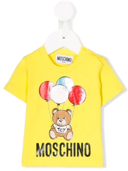 Moschino Kids футболка с графичным принтом