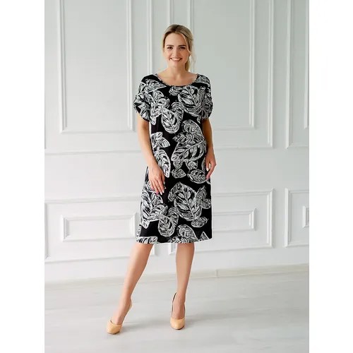 Платье Текстильный Край, размер 54, черный
