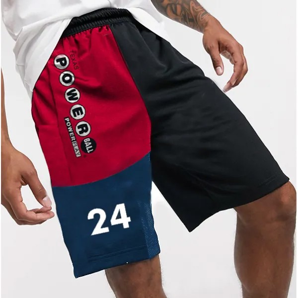 Powerball Мужские спортивные шорты Уличная мода Повседневные спортивные штаны Эластичный пояс Шорты на шнуровке Спортивная одежда