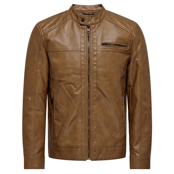 Куртка Only & Sons Al Pu, коричневый