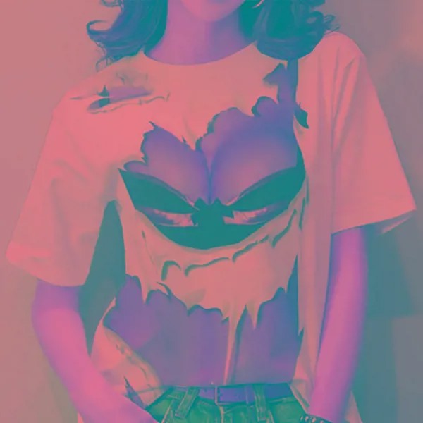 Летние женские футболки 3D Большая грудь Принт Топы Сексуальные Женские гавайские рубашки Харадзюку Веселая одежда Мода Повседневная праздничная футболка