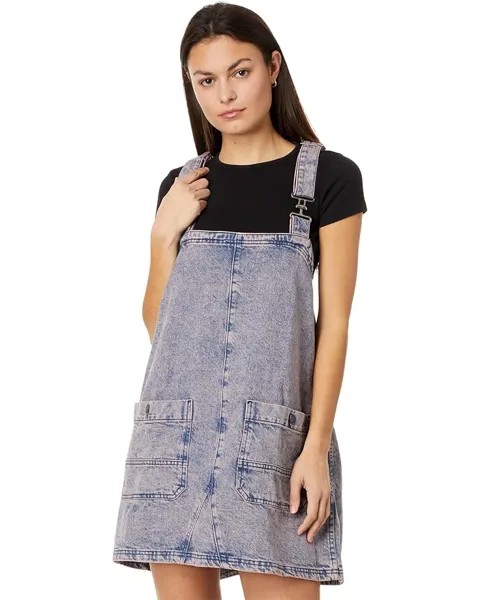 Платье Free People Overall Smock Mini, цвет Pink Dreams Wash
