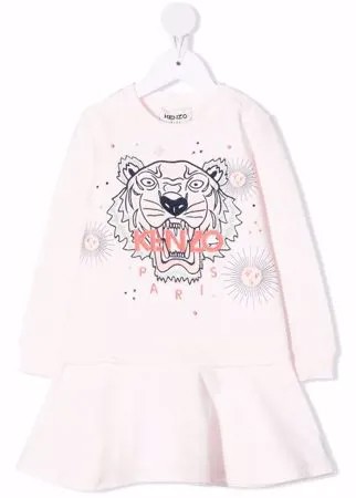 Kenzo Kids платье-толстовка с логотипом