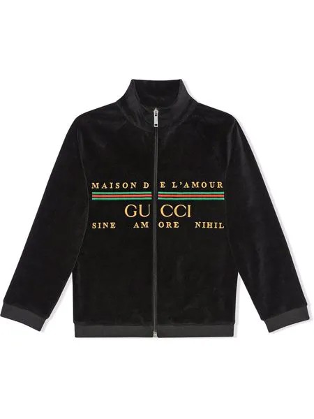 Gucci Kids куртка Maison de L'Amour на молнии