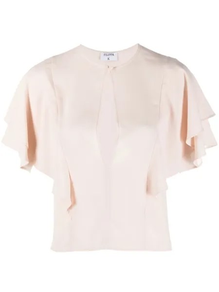Блузка с оборками Filippa K, розовый