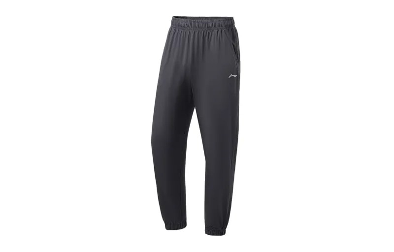 Li Ning ПОДКЛАДКА Мужские трикотажные спортивные штаны, Поверхностная зола