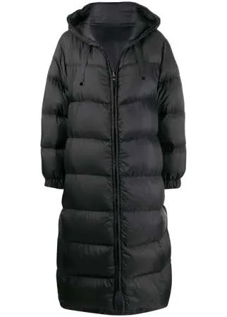 Max Mara длинный пуховик с капюшоном