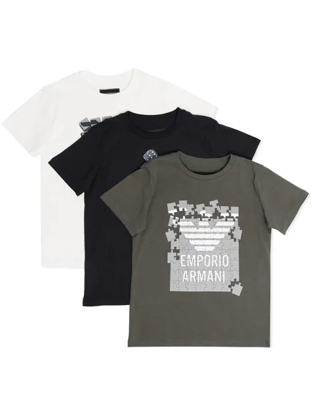 Emporio Armani Kids футболка с короткими рукавами и логотипом