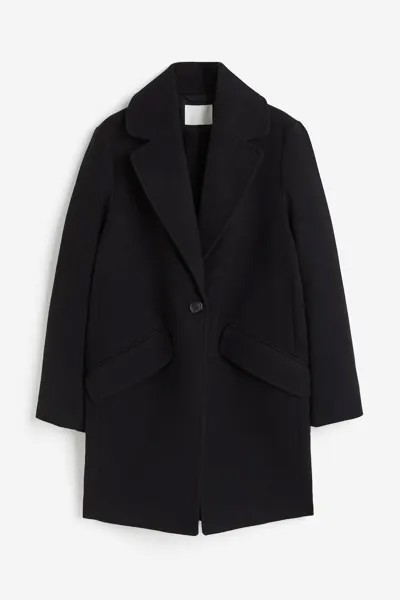 Пальто H&M Twill, черный