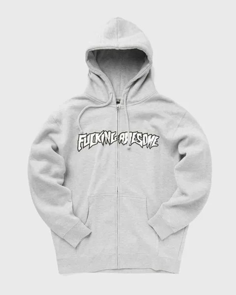 Худи Fucking Awesome Stamp Logo Zip Hoodie, цвет heather grey
