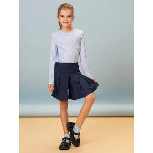 Школьная юбка-шорты Ole!Twice, размер 128, синий