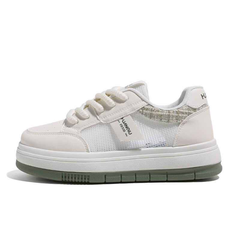 Кроссовки HUANQIU Skateboarding Shoes Women's Low-top, бежевый