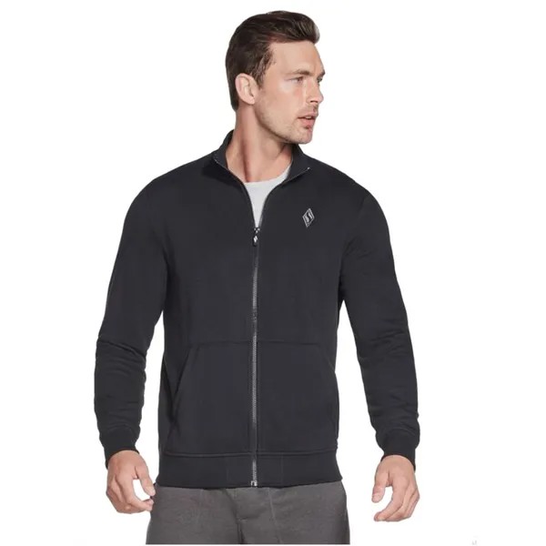 Толстовка Skechers The Hoodless Full Zip, черный