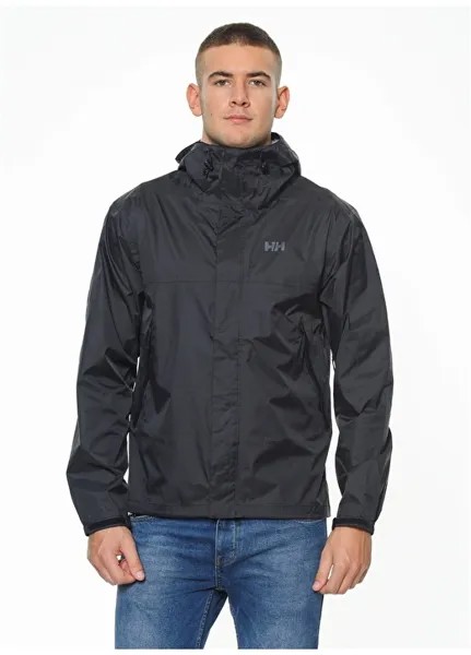 Куртка на молнии с длинным рукавом, нормальный черный мужской плащ Helly Hansen
